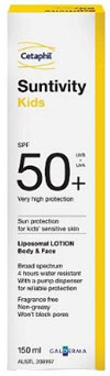 Cetaphil Kids Liposome Lotion Face and Body SPF50+ PA++++150ml.