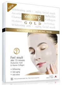 Smooth E Gold Whitening & Anti Aging Facial Mask 3แผ่น