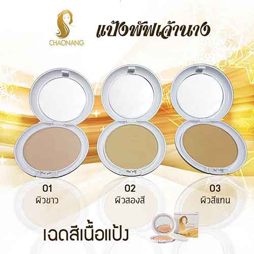 แป้งเจ้านาง Perfect Bright UV 2 Way Powder Foundation เบอร์ 02 (ผิวผิวสองสี) 10กรัม