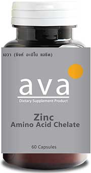 รูปภาพของ Ava Zinc Amino Acid Chelate 60cap