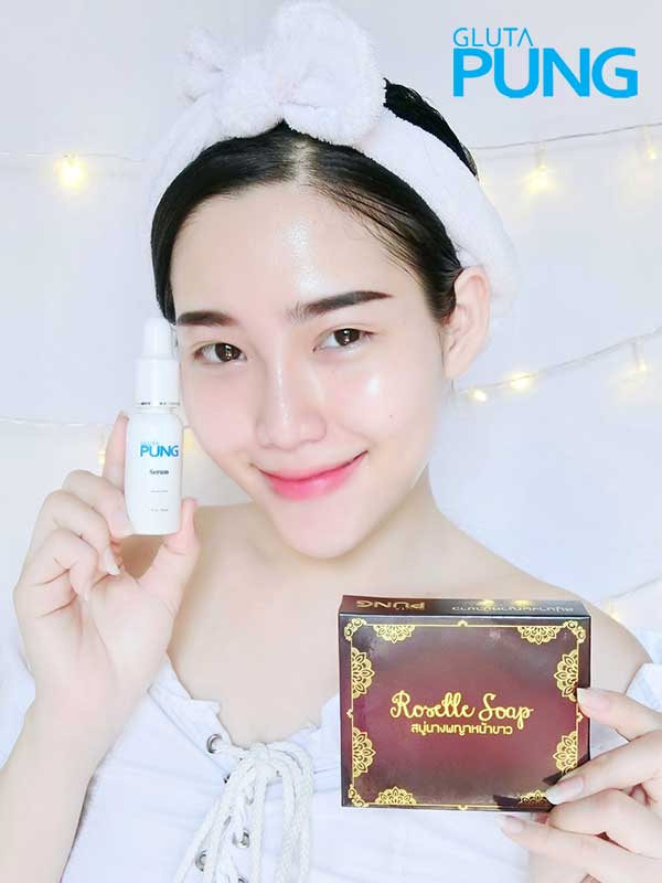 รูปภาพของ Glutapung Serum 30ml.กูลต้าปัง เซรั่ม ฟรี สบู่ ปังโซฟ นางพญาสลายฝ้า 50กรัม 1 ก้อน 