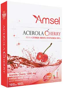 รูปภาพของ Amsel Acerola Cherry Plus 1200mg. (50g.x10ซอง)