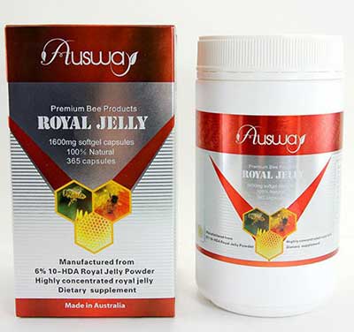 Ausway Premium bee Royal Jelly 1600mg 6% 10-HDA 365cap
