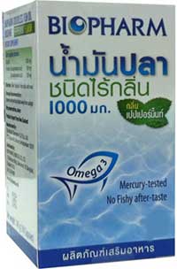 รูปภาพของ Biopharm Odourless Fish Oil 1000mg.Peppermint Flavour 30cap (เล็ก)