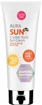 Cathy Doll Aura Sun Crystal Body Sun Cream SPF50 PA+++ 138ml.