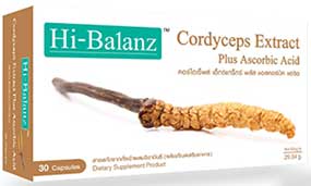 Hi-Balanz Cordyceps Extract Plus Ascobic Acid ถั่งเฉ้า 30cap