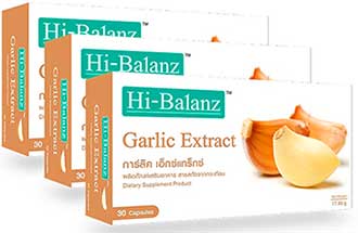 Hi-Balanz Garlic Extract (30capX3กล่อง) สารสกัดกระเทียม