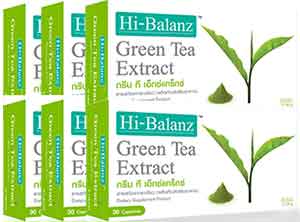 Hi-balanz Green Tea Extract กรีน ที สารสกัดชาเขียวเข้มข้น (30capX6กล่อง)