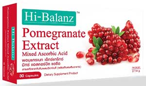 รูปภาพของ Hi-Balanz Pomegranate Extract 30cap  สารสกัดทับทิม