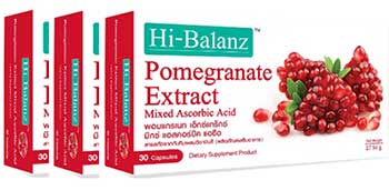 Hi-Balanz Pomegranate Extract (30capX3กล่อง) สารสกัดทับทิม