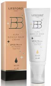 LIFEFORD BB AURA BLEMISH BLAM CREAM SPF50 PA++ BEIGE 40ml.