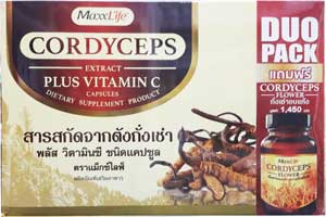 รูปภาพของ MaxxLife Cordyceps Plus Vitamin C 30 capsules ถั่งเช่า ผสม วิตามินซี 