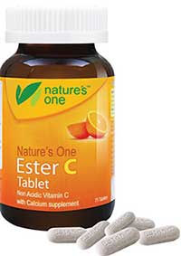 รูปภาพของ Nature One Ester - C 500mg. เนเจอร์วัน เอสเทอร์ ซี 75เม็ด 