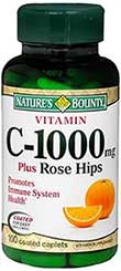 Nature s Bounty Vitamin C 1000 mg. Plus Rose Hips 60เม็ด (เล็ก)
