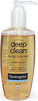 รูปภาพของ Neutrogena Deep Clean Facial Cleanser 150ml.สบู่เหลวล้างหน้าสำหรับผิวธรรมดาถึงผิวมัน (ฝาขาว)