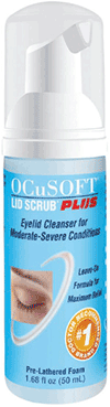 Ocusoft lip Scrub Plus Foam 50ml.โฟมสครับทำความสะอาดเปือกตา (สีฟ้า)