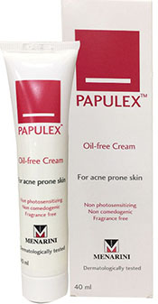 PAPULEX Oil-Free Cream 40ml. พาพูเล็กซ์  ออยล์-ฟรี ครีม