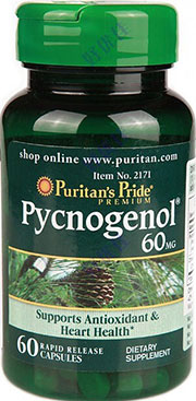 รูปภาพของ Puritan s Pride Pycnogenol 60mg 30เม็ด