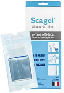 Scagel Silicone Gel Sheet (7x16 cm.) แผ่นแปะซิลิโคน ลดรอยแผลเป็นนูนทั้งเก่าและใหม่
