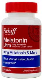 รูปภาพของ Schiff Melatonin Ultra 3mg Melatonin & More 365เม็ด