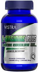 รูปภาพของ Vistra L-Arginine Plus L-Ornithine Hydrochloride 1000mg. 30tab (น้ำเงิน เล็ก)