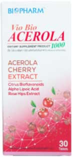 รูปภาพของ biophram Vio Bio Acerola 1000mg. 30เม็ด