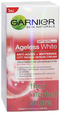 รูปภาพของ GARNIER Ageless White City Renew Serum Cream SPF30/PA+++50ml.