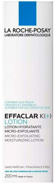 LA ROCHE-POSAY EFFACLAR K (+) LOTION 200ml.