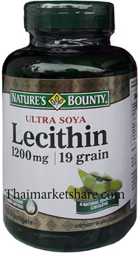 NATURE S BOUNTY LECITHIN 1200mg. 100ซอฟเจล