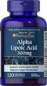 รูปภาพของ Puritan s Pride Alpha Lipoic Acid 300mg. 120 Softgels