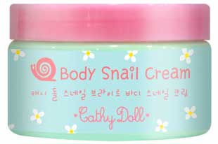 cathy doll body snail cream 220ml.ครีมทาบำรุงผิวเมือกหอยทาก