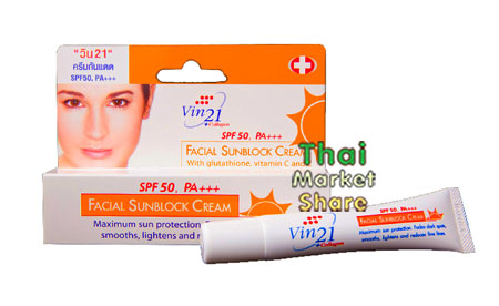 รูปภาพของ Vin21 Facial SunBlock Cream SPF50 PA+++ 