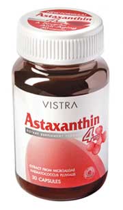 Vistra Astaxanthin 4mg. 30cap แอสตาแซนธีน สาหร่ายแดง Vistra Astaxanthin 4Mg. 30Cap แอสตาแซนธีน สาหร่ายแดง