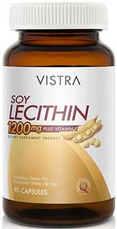 รูปภาพของ VISTRA Soy Lecithin 1200mg 90cap วิสทร้า ซอย เลซิติน