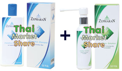 รูปภาพของ Zepharan Z-P Gold Formula ขนาด3ออนซ์.สเปรย์หยุดผมร่วง+Zepharan Z-PS Preventive Shampoo 150ml.แชมพูสำหรับผู้มีปัญหาผมร่วง